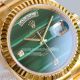 Swiss Clone Rolex Day-Date 36mm Watch Peacock Green Dial Yellow Gold President Band (7)_th.jpg